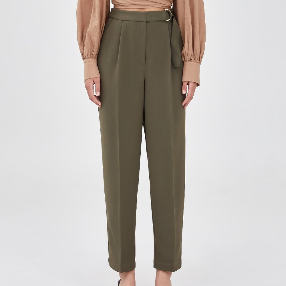 NWT The Fifth Label High Waist Trouser Olive Green